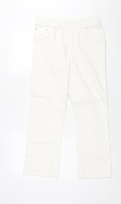 Womens UK Size 30 in Marks and Spencer Regular Fit Straight White Jeans