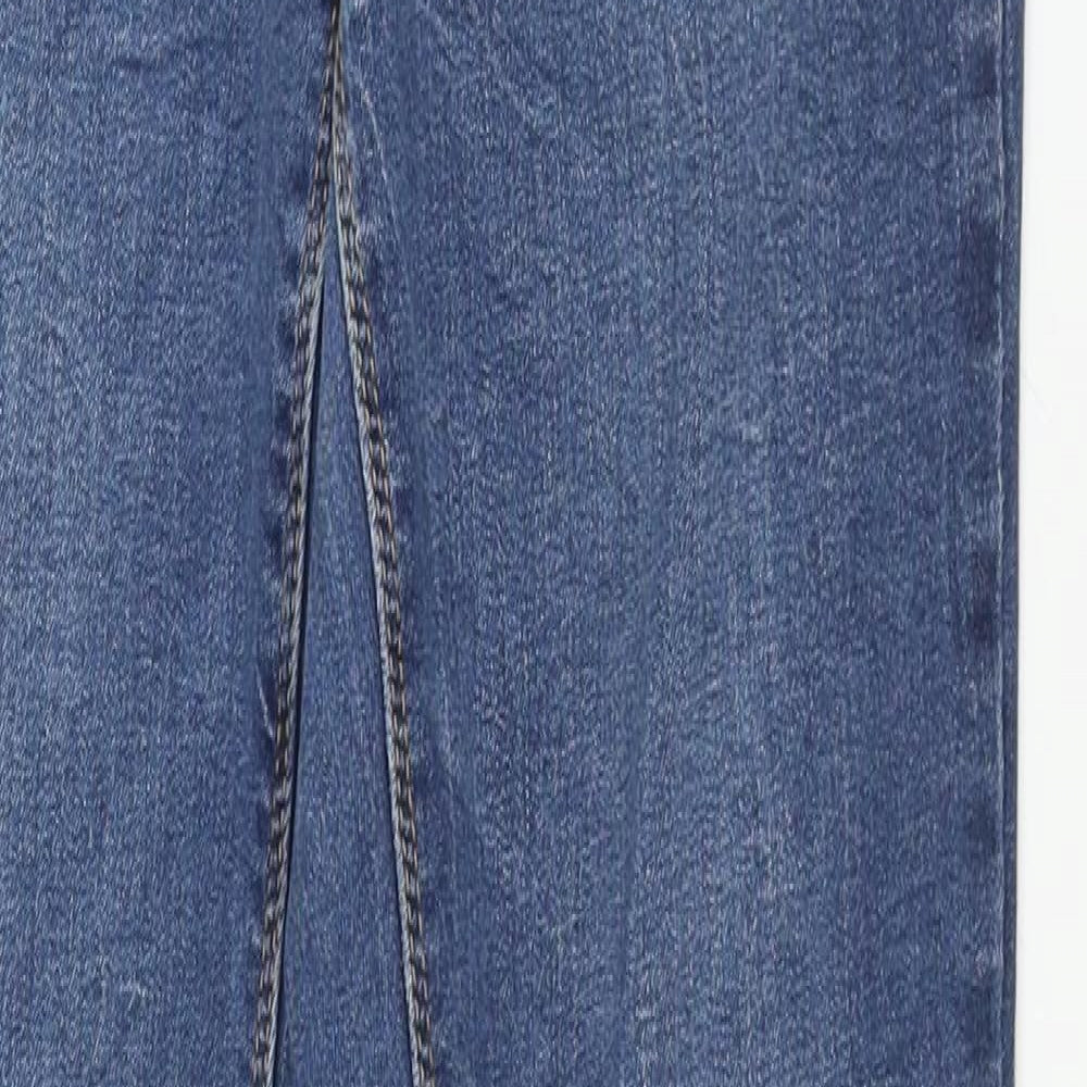 Denim & Co. Womens Blue Cotton Skinny Jeans Size 10 L31 in Regular Zip