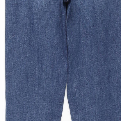 Denim & Co. Womens Blue Cotton Skinny Jeans Size 10 L31 in Regular Zip