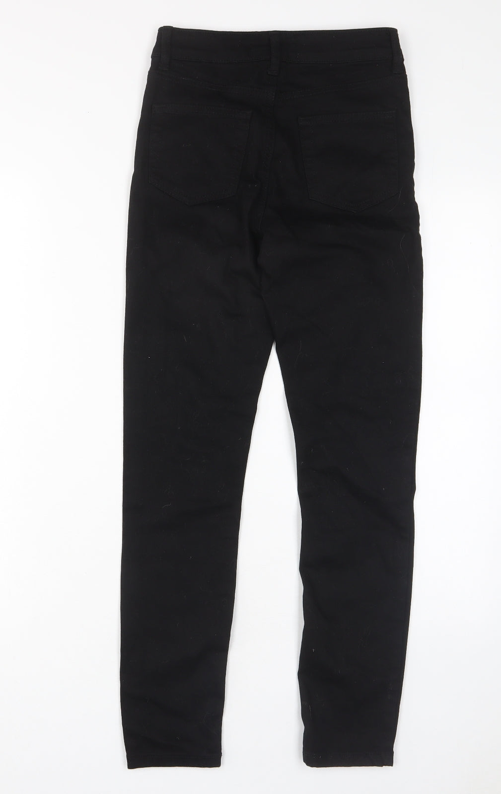 Denim & Co. Womens Black Cotton Skinny Jeans Size 8 L27 in Regular Zip - Pockets