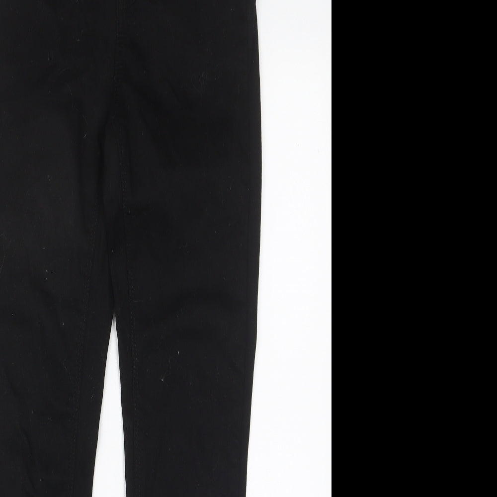 Denim & Co. Womens Black Cotton Skinny Jeans Size 8 L27 in Regular Zip - Pockets