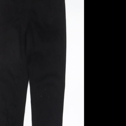 Denim & Co. Womens Black Cotton Skinny Jeans Size 8 L27 in Regular Zip - Pockets