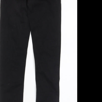 Denim & Co. Womens Black Cotton Skinny Jeans Size 8 L27 in Regular Zip - Pockets