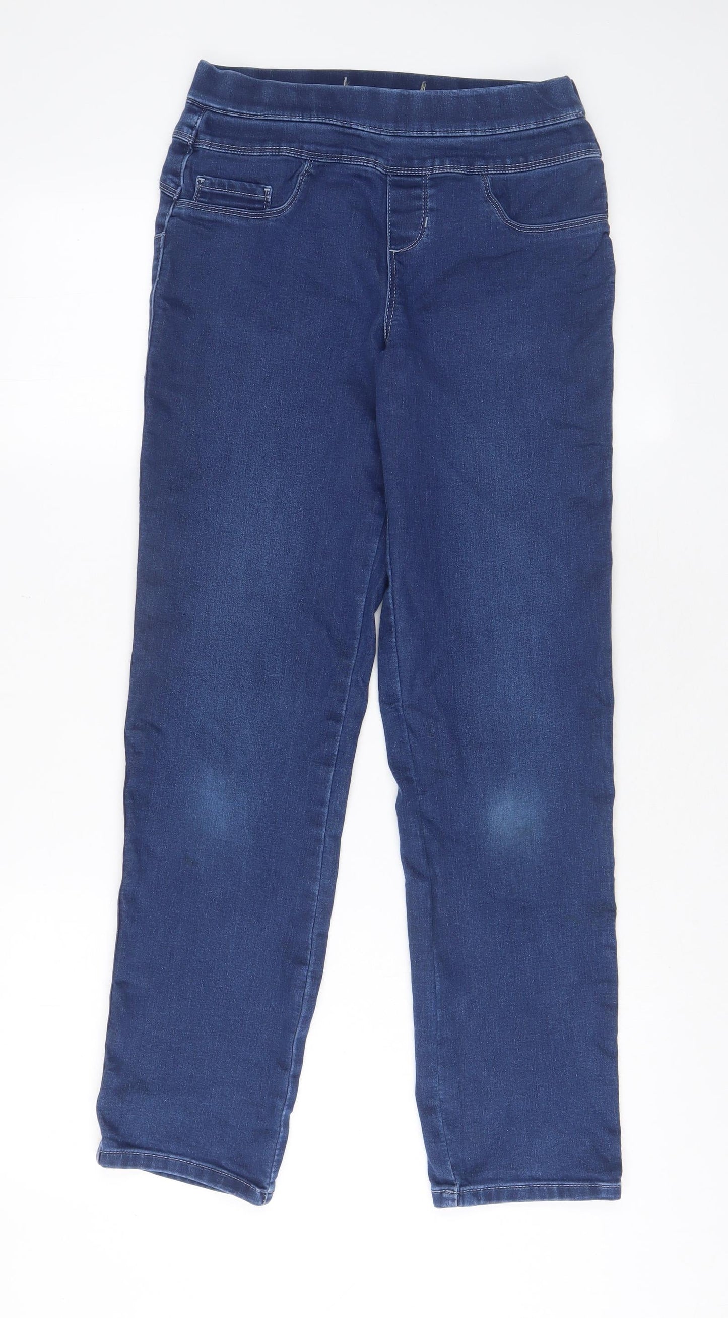 NEXT Womens Blue Cotton Jegging Jeans Size 8 L28 in Regular