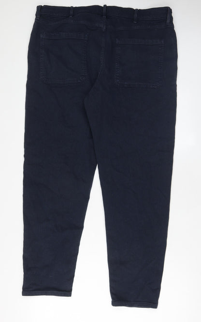 Womens UK Size 40 in Marks and Spencer Regular Fit Tapered Blue Jeans