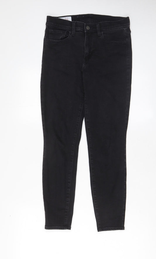 Gap Womens Black Cotton Skinny Jeans Size 6 L27 in Regular Zip - Pockets