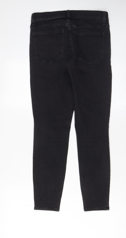 Gap Womens Black Cotton Skinny Jeans Size 6 L27 in Regular Zip - Pockets