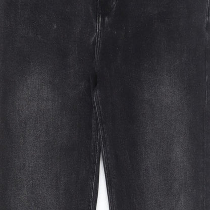 ASOS Mens Grey Cotton Tapered Jeans Size 30 in L30 in Regular Zip - Pockets, Belt Loops