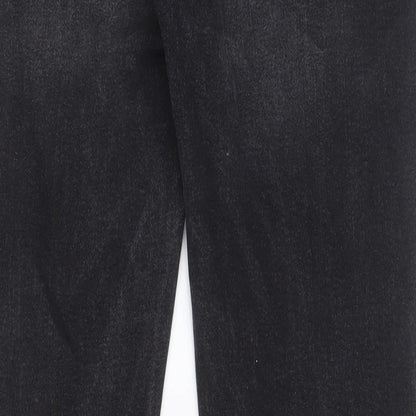 ASOS Mens Grey Cotton Tapered Jeans Size 30 in L30 in Regular Zip - Pockets, Belt Loops