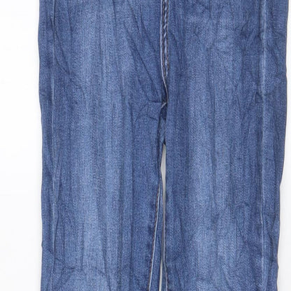 CH Paris Womens Blue Cotton Skinny Jeans Size 8 L29 in Regular Zip - Pockets