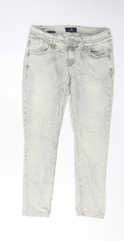 LTB Mens Grey Cotton Skinny Jeans Size 32 in L30 in Regular Zip - Pockets