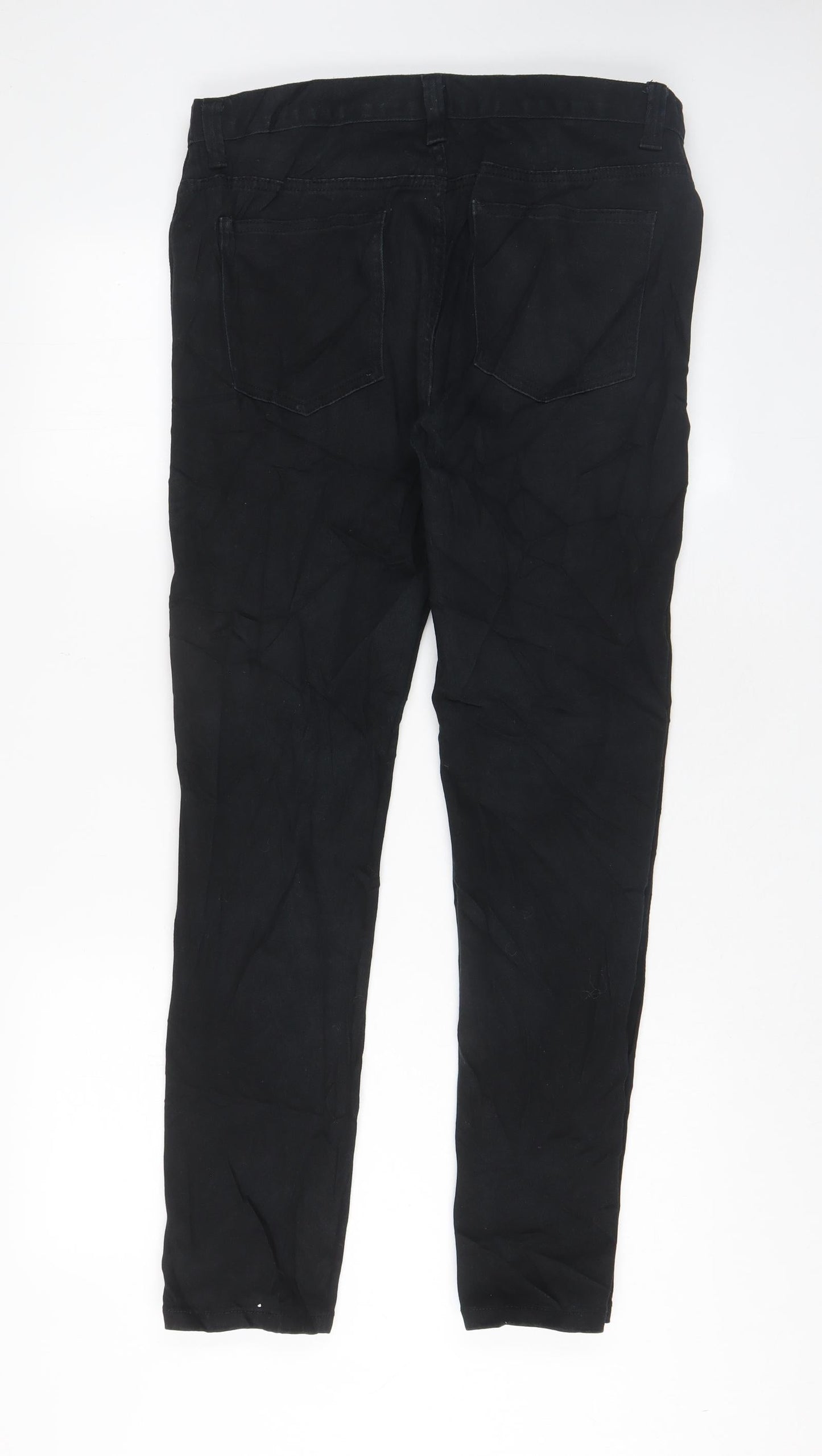 Denim & Co. Mens Black Cotton Skinny Jeans Size 32 in L30 in Regular Zip - Pockets