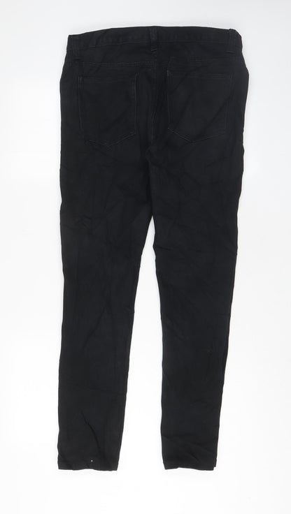 Denim & Co. Mens Black Cotton Skinny Jeans Size 32 in L30 in Regular Zip - Pockets