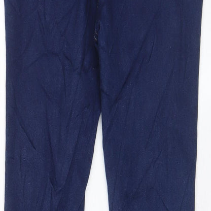 Old Navy Girls Blue Cotton Skinny Jeans Size 16 Years L29 in Regular Zip - Adjustable waist, Pockets