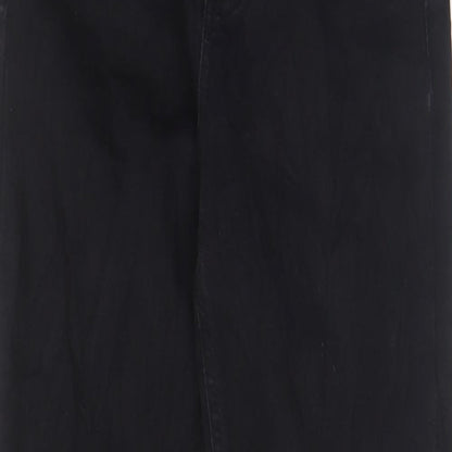 Pull&Bear Womens Black Cotton Skinny Jeans Size 8 L28 in Regular Zip - Pockets