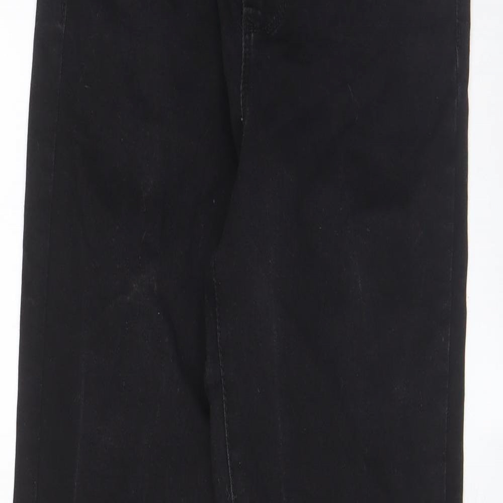 Denim & Co. Womens Black Cotton Skinny Jeans Size 10 L28 in Regular Zip - Pockets