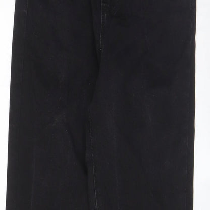 Denim & Co. Womens Black Cotton Skinny Jeans Size 10 L28 in Regular Zip - Pockets