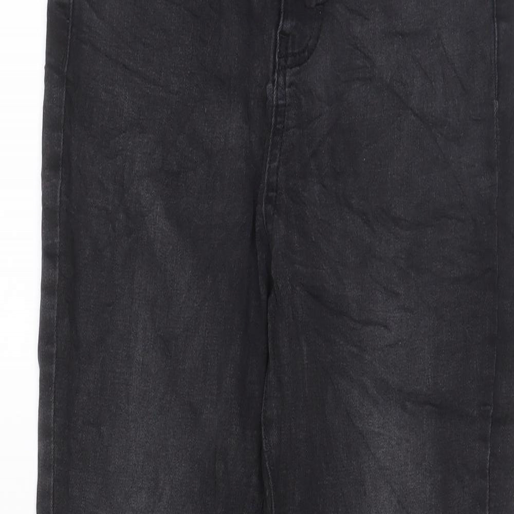 Denim & Co. Womens Grey Cotton Skinny Jeans Size 10 L27 in Regular Zip - Pockets