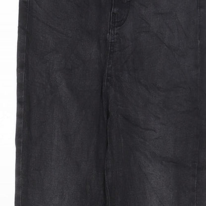 Denim & Co. Womens Grey Cotton Skinny Jeans Size 10 L27 in Regular Zip - Pockets