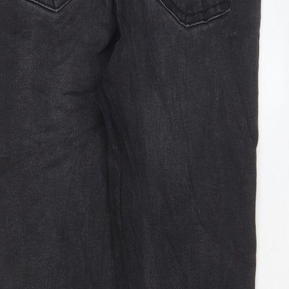 Denim & Co. Womens Grey Cotton Skinny Jeans Size 10 L27 in Regular Zip - Pockets