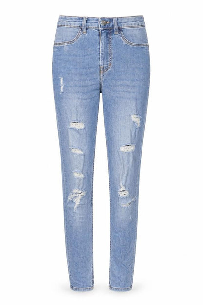 Womens UK Size 6 H&M Regular Fit Skinny Blue Jeans