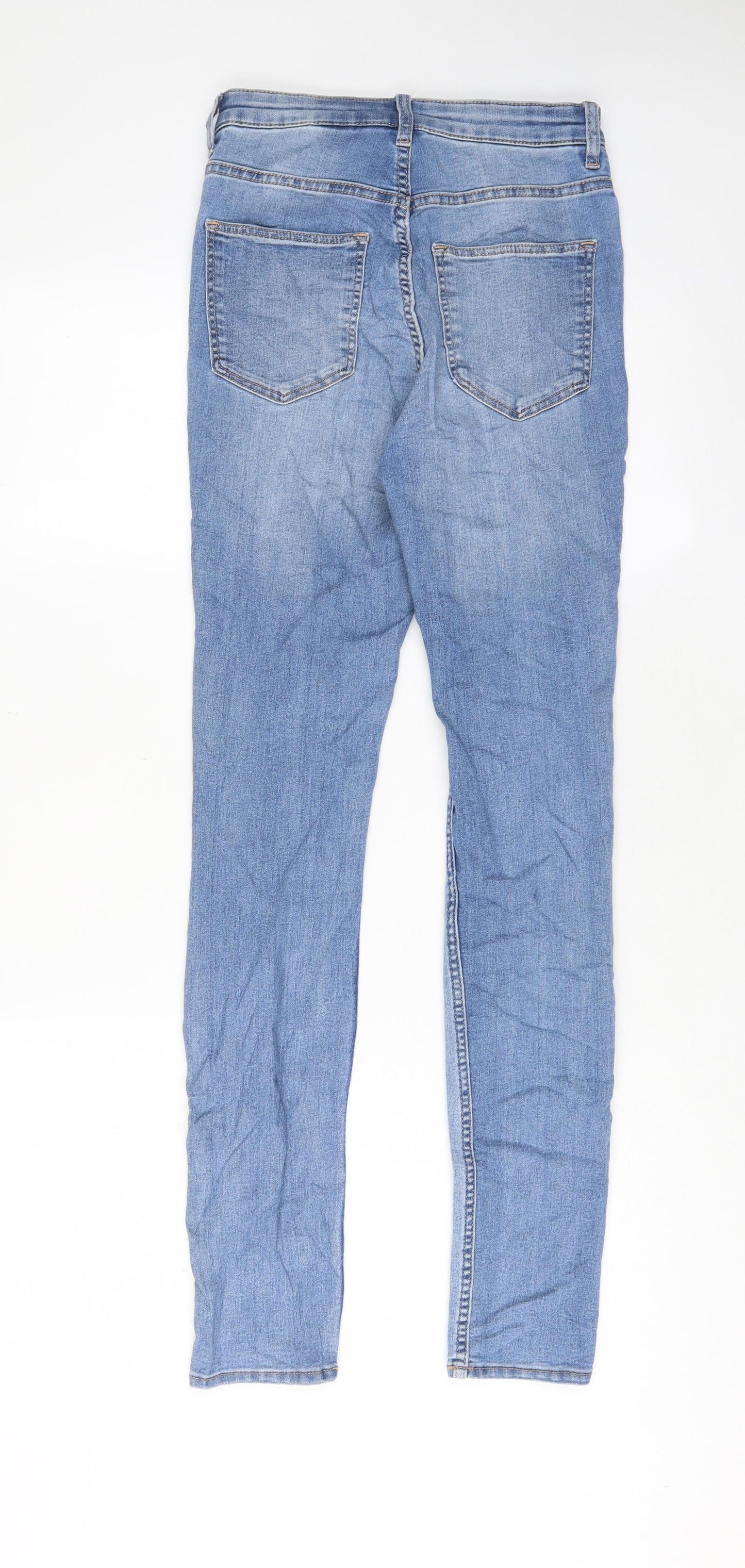 Womens UK Size 6 H&M Regular Fit Skinny Blue Jeans