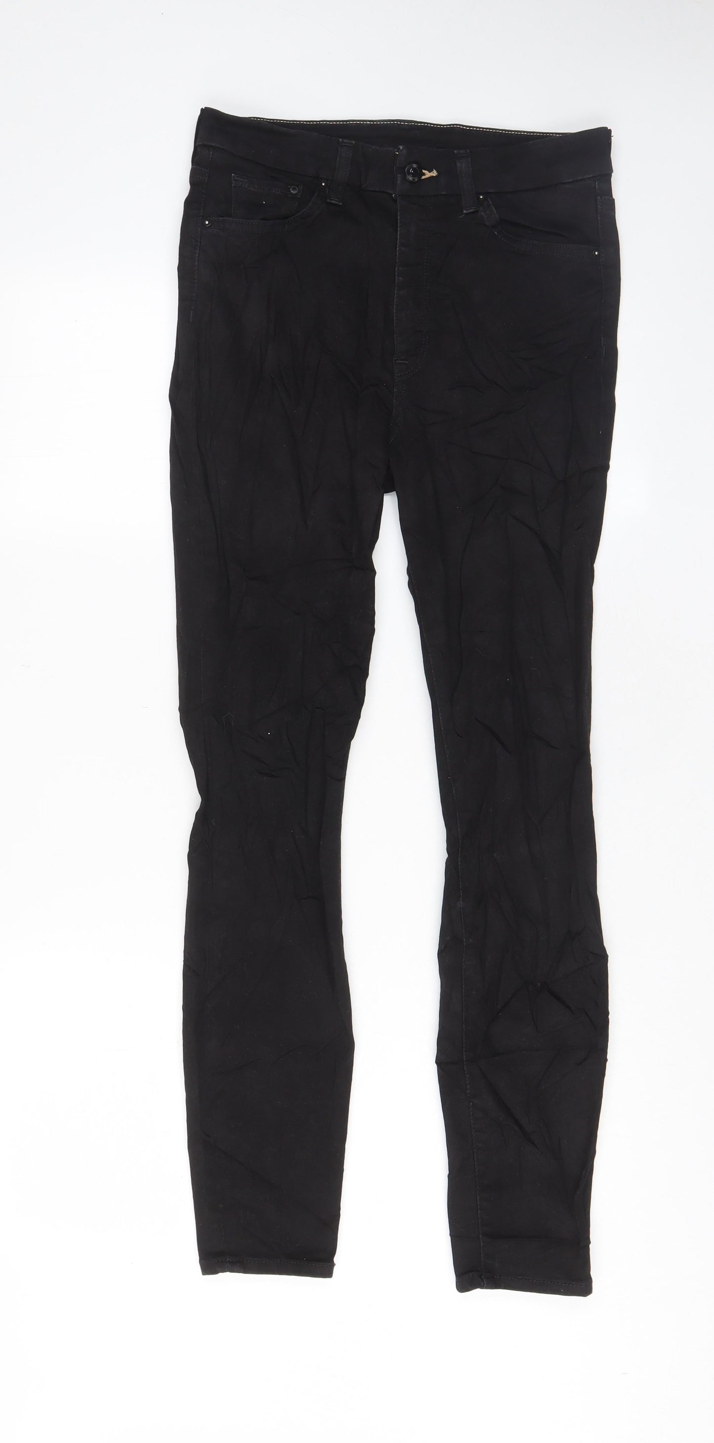 H&M Mens Black Cotton Skinny Jeans Size 29 in L29 in Regular Zip - Pockets