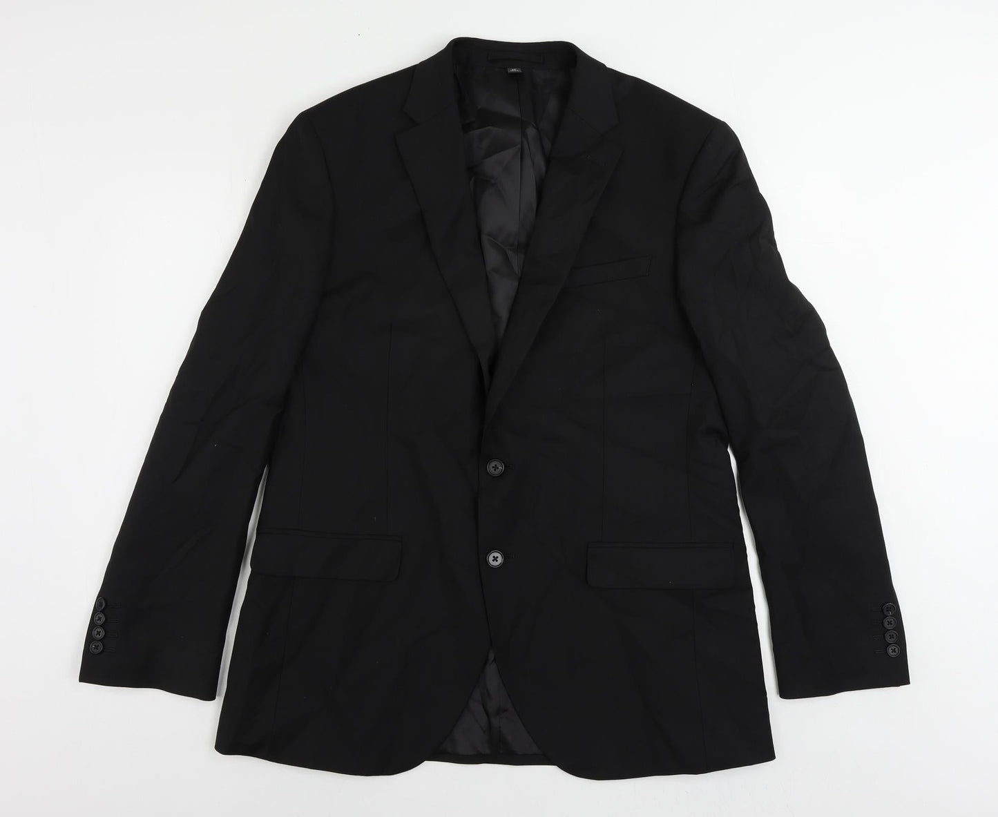 Mens UK Size 42 Marks and Spencer Regular Black Suit Jacket
