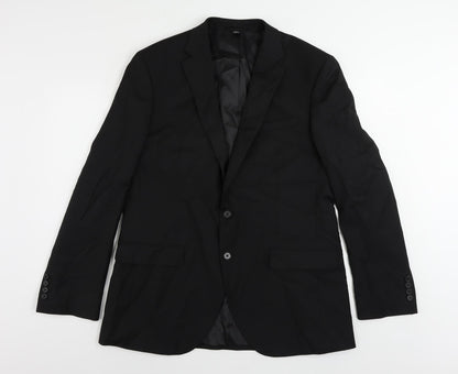 Mens UK Size 42 Marks and Spencer Regular Black Suit Jacket
