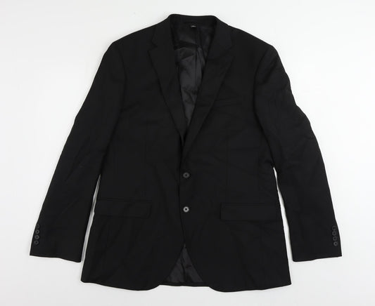 Mens UK Size 42 Marks and Spencer Regular Black Suit Jacket