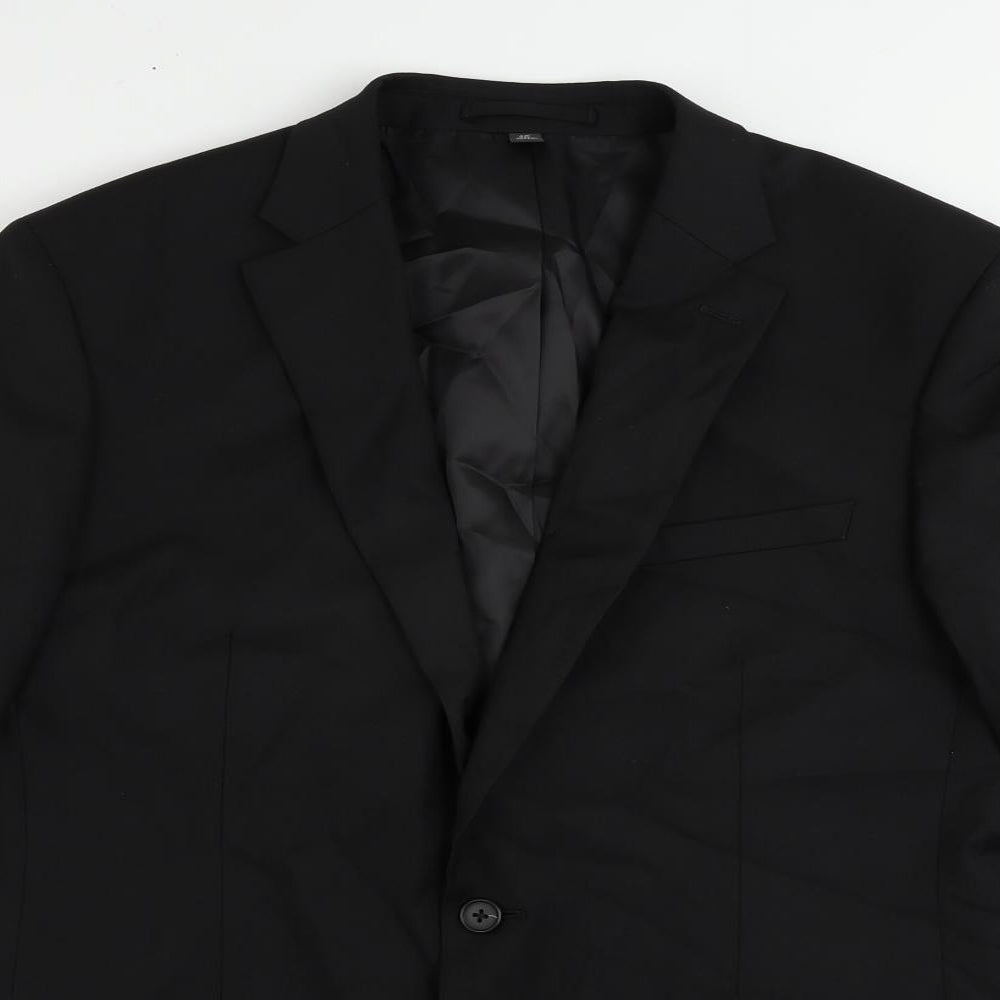 Mens UK Size 42 Marks and Spencer Regular Black Suit Jacket