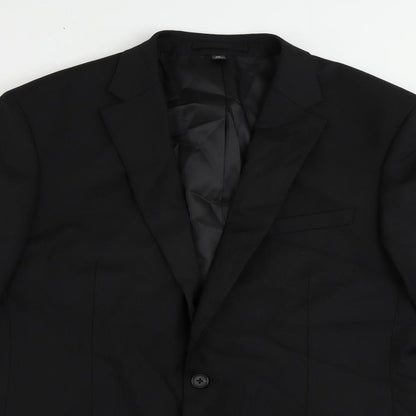 Mens UK Size 42 Marks and Spencer Regular Black Suit Jacket