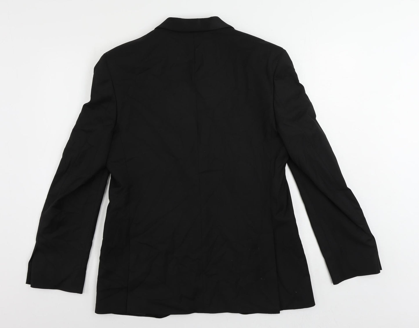 Mens UK Size 38 Marks and Spencer Regular Black Suit Tuxedo
