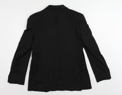 Mens UK Size 38 Marks and Spencer Regular Black Suit Tuxedo