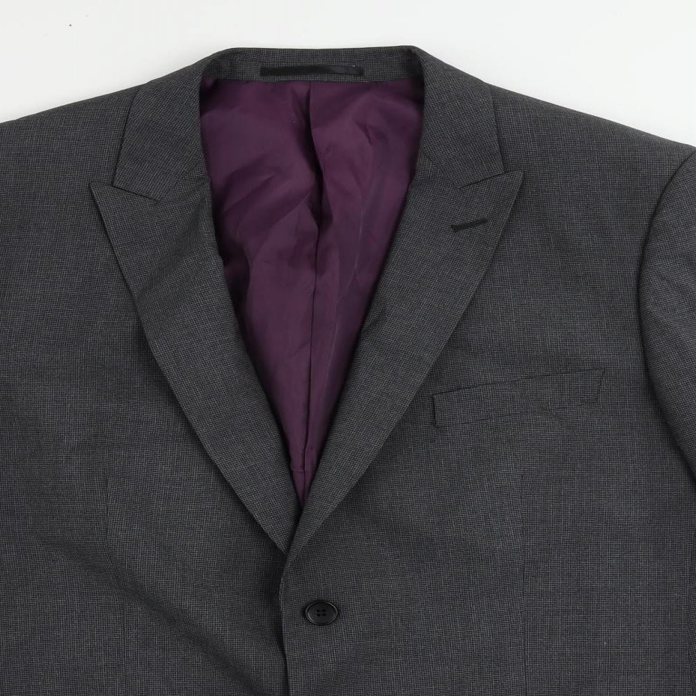 Autograph Mens Grey Polyester Jacket Suit Jacket Size 44 Regular