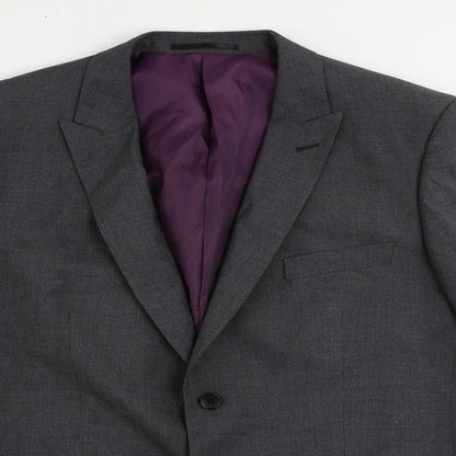 Autograph Mens Grey Polyester Jacket Suit Jacket Size 44 Regular