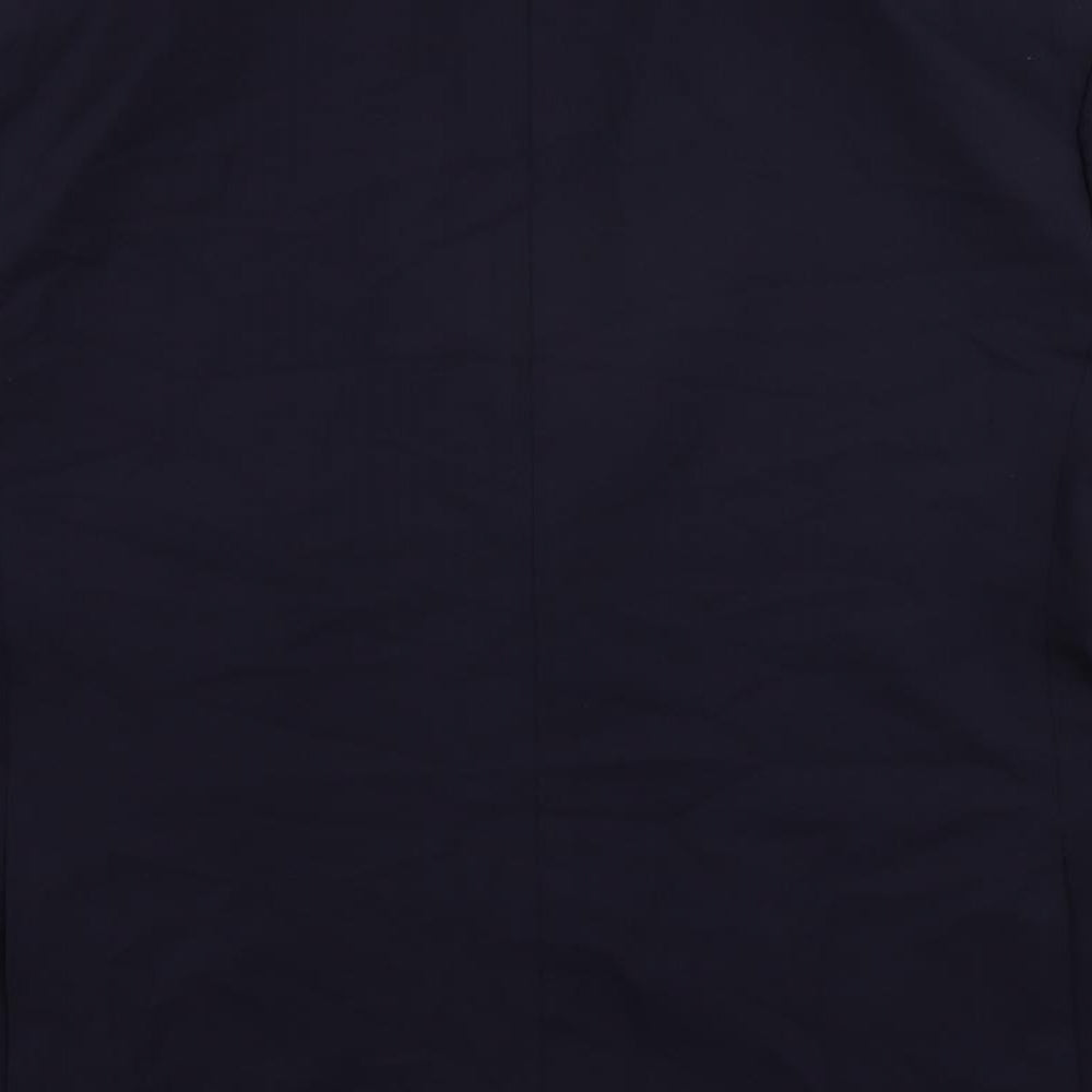 Autograph Mens Blue Polyamide Jacket Suit Jacket Size 46 Regular