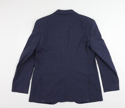 Mens UK Size 44 Marks and Spencer Regular Blue Suit Jacket