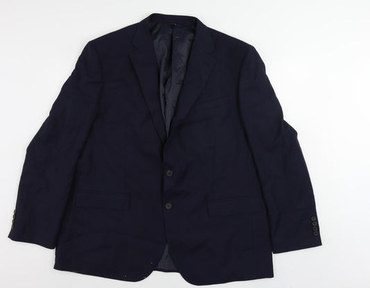 Mens UK Size 46 Marks and Spencer Regular Blue Suit Jacket