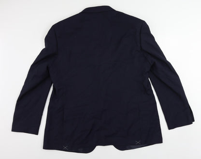 Mens UK Size 46 Marks and Spencer Regular Blue Suit Jacket
