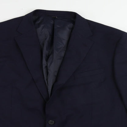 Mens UK Size 46 Marks and Spencer Regular Blue Suit Jacket