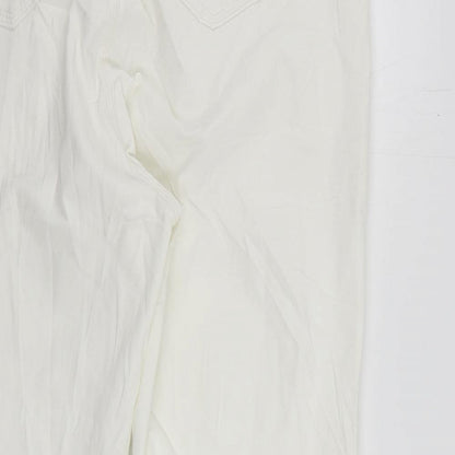 Womens UK Size 22 Marks and Spencer Regular Fit Skinny White Jeans