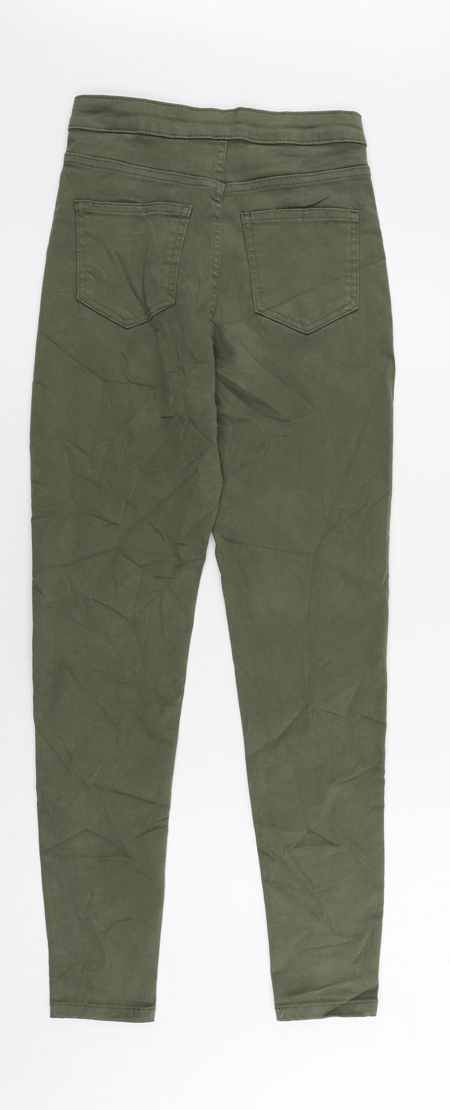 Womens UK Size 8 Marks and Spencer Regular Fit Skinny Green Jeans