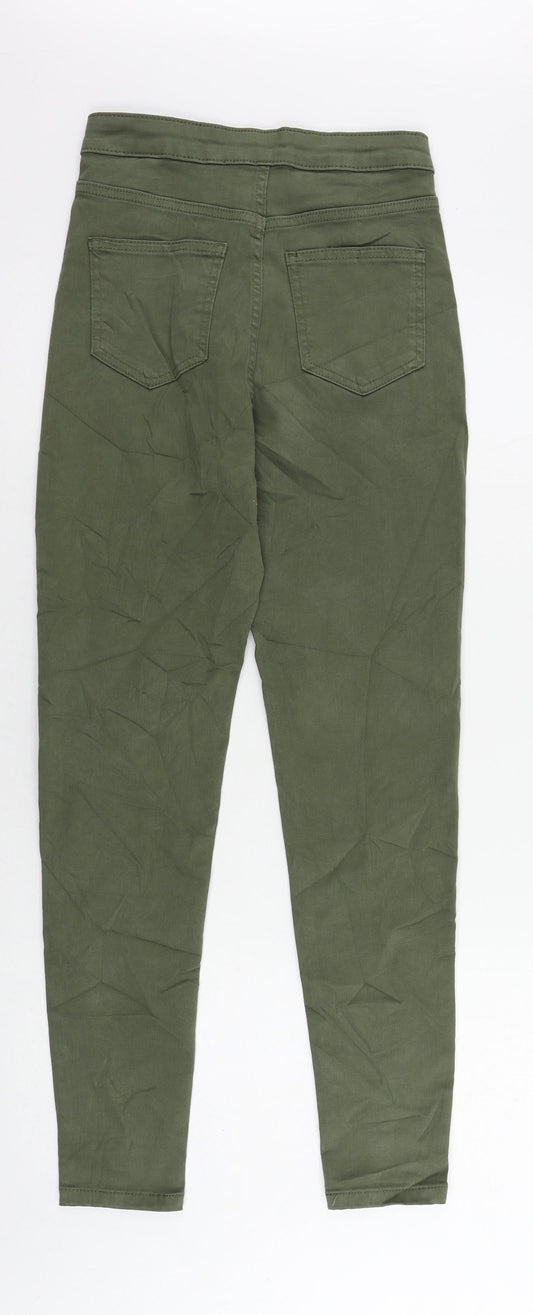 Womens UK Size 8 Marks and Spencer Regular Fit Skinny Green Jeans