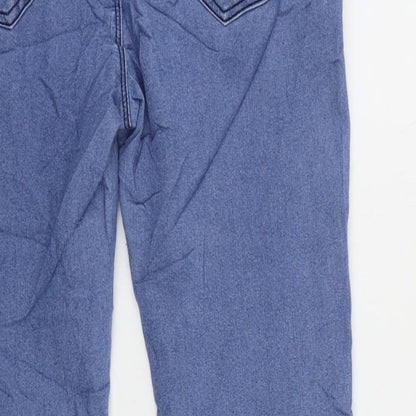 Denim & Co. Womens Blue Cotton Skinny Jeans Size 12 L29 in Regular Zip