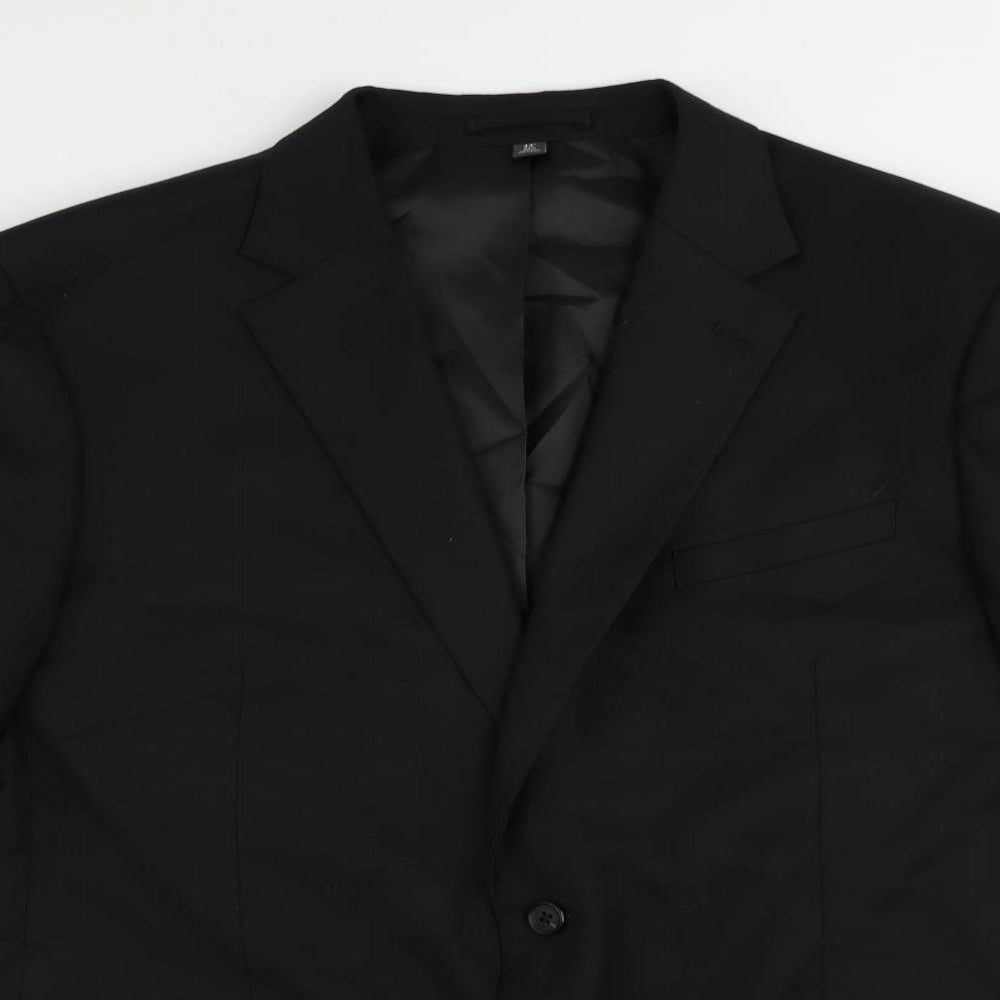 Mens UK Size 44 Marks and Spencer Regular Black Suit Jacket