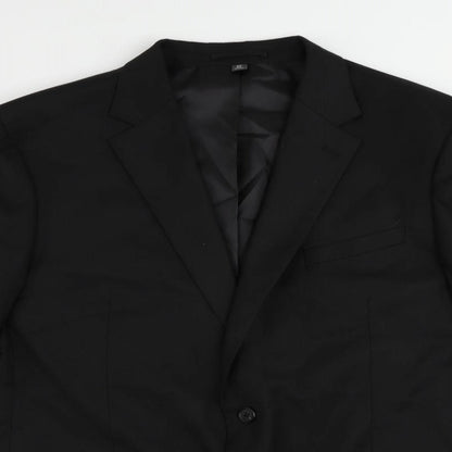Mens UK Size 44 Marks and Spencer Regular Black Suit Jacket