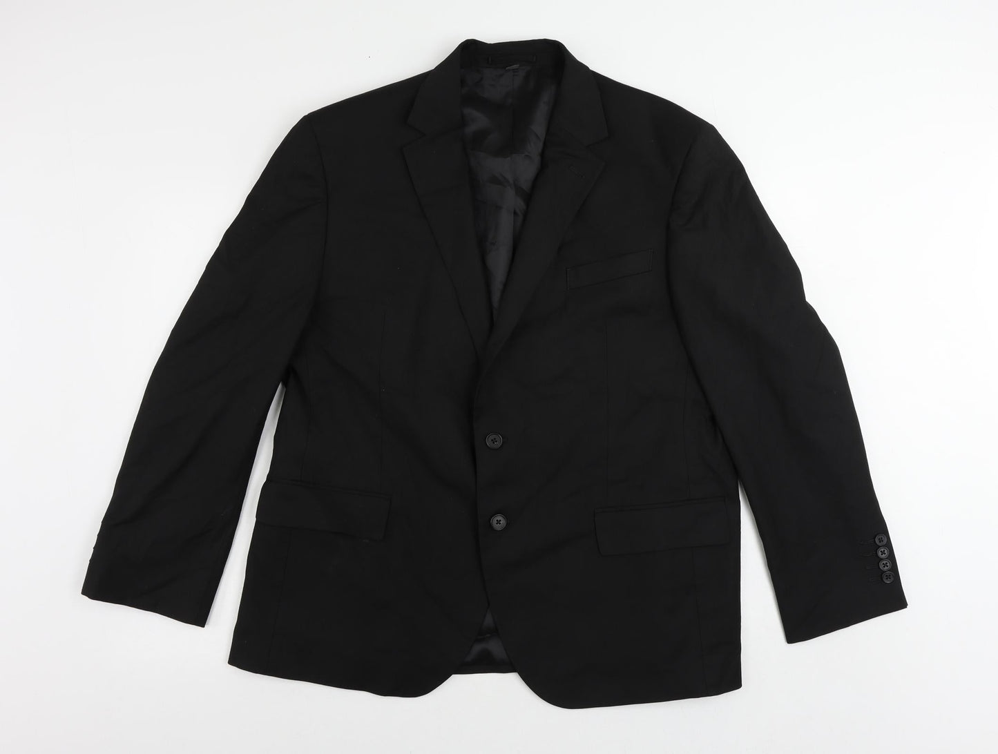 Mens UK Size 44 Marks and Spencer Regular Black Suit Jacket