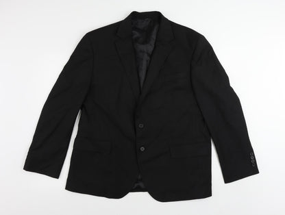 Mens UK Size 44 Marks and Spencer Regular Black Suit Jacket