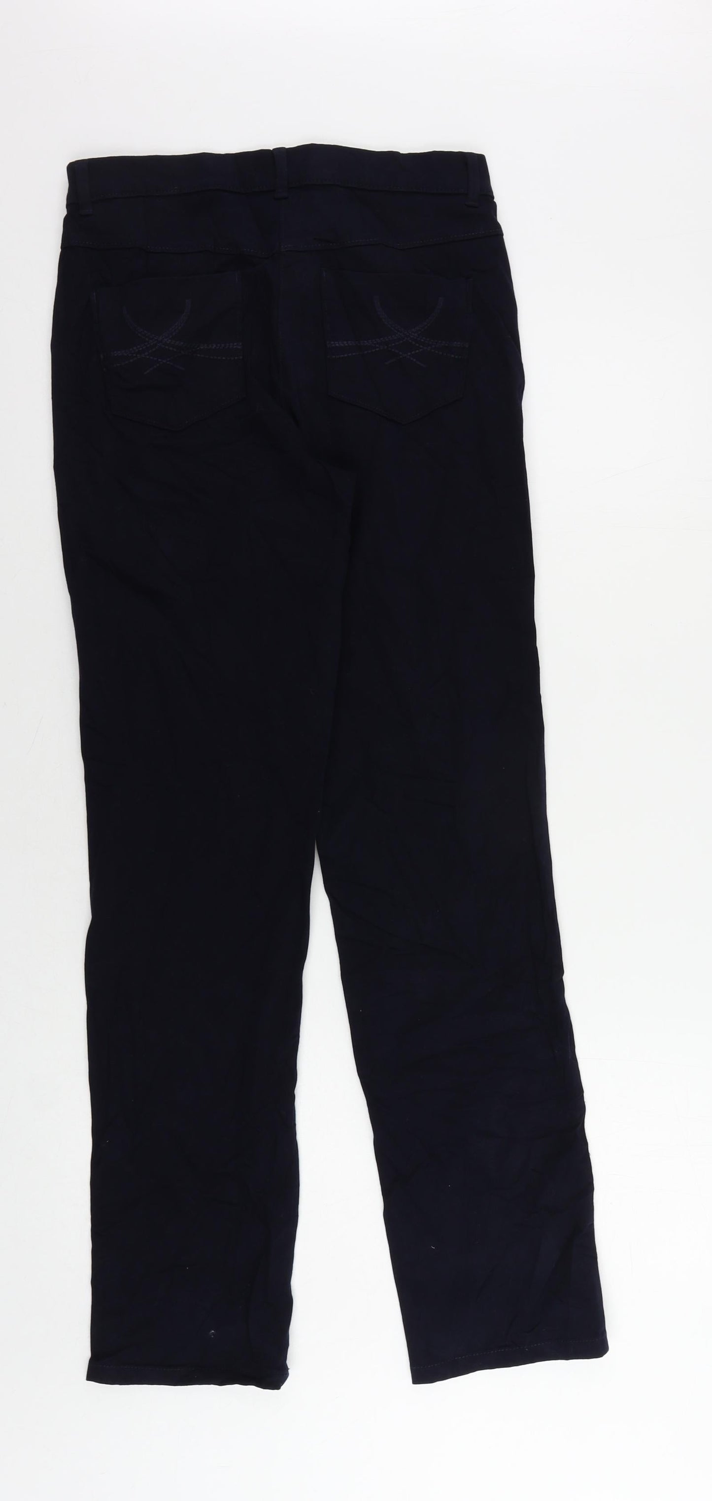 Womens UK Size 8 Marks and Spencer Regular Fit Straight Blue Jeans